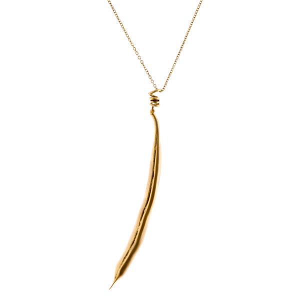 Green bean store necklace