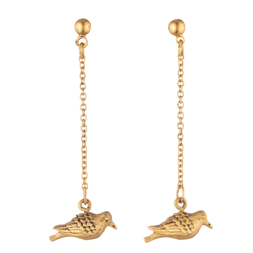 peace dove earrings by Janet Mavec