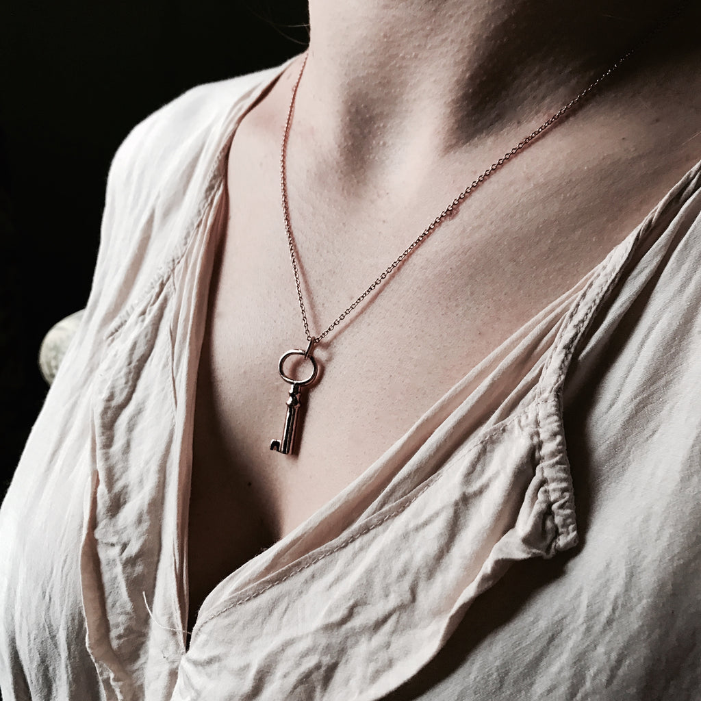 old key necklace-Nancy Drew Necklace
