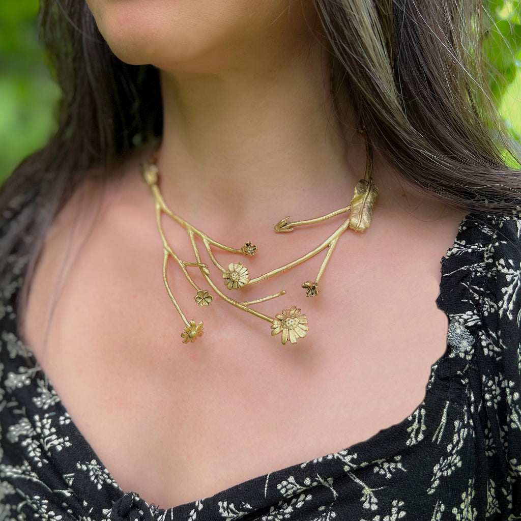 Floral Bowman Root Necklace