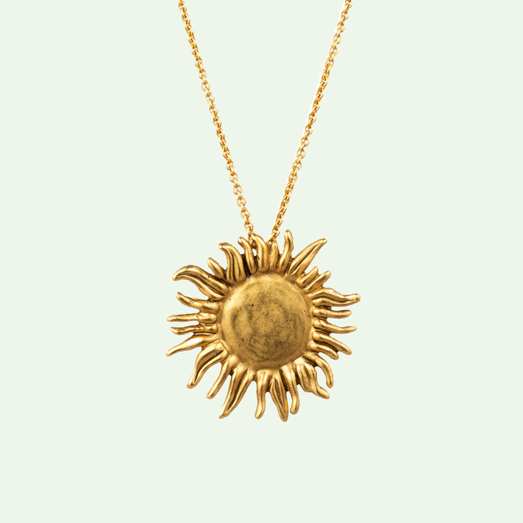 Sunflower Large Pendant Necklace