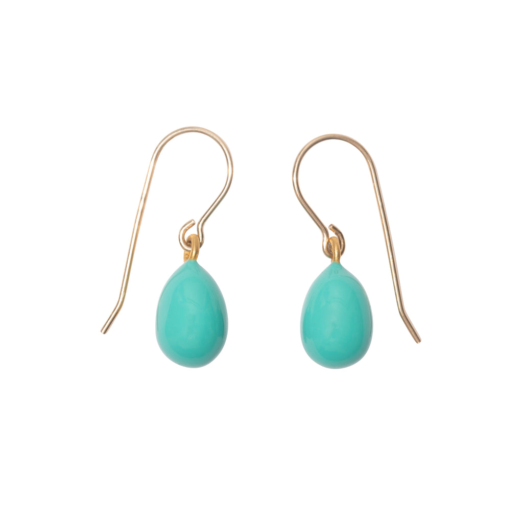 Robin's egg earrings hand crafted