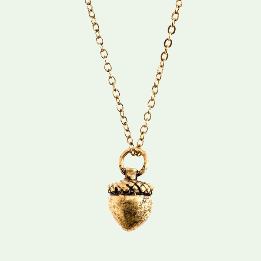 acorn necklace by janet mavec