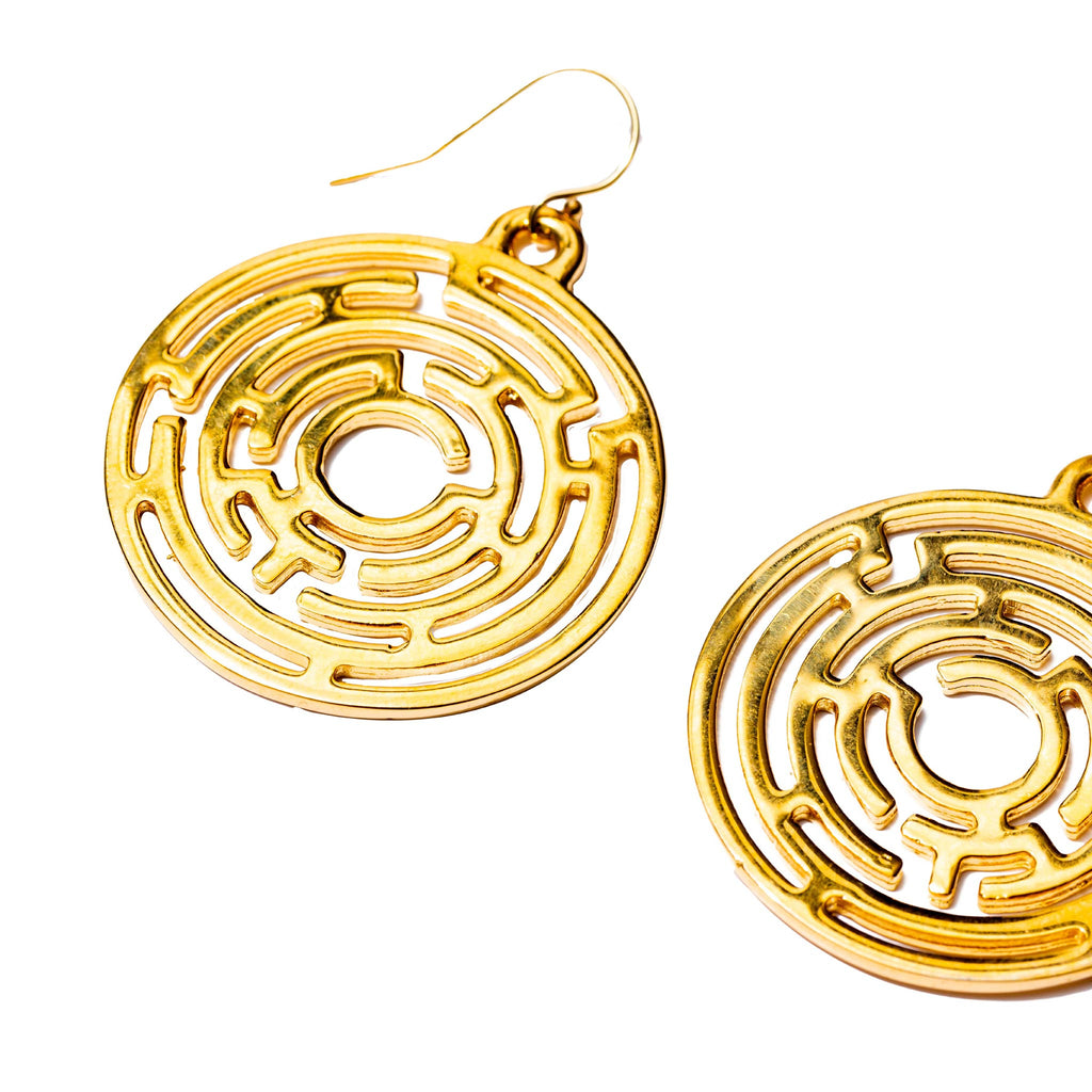 medium labyrinth earrings 
