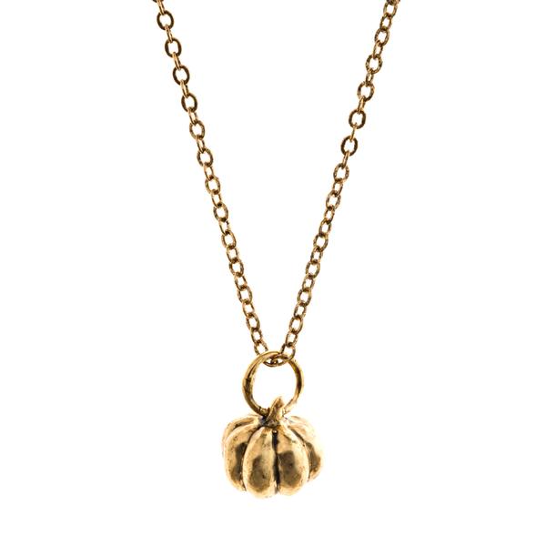 Pumpkin Necklace by Janet Mavec